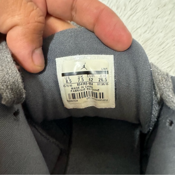 Jordan retro 3 wool sz 8.5 grey - Picture 8 of 8